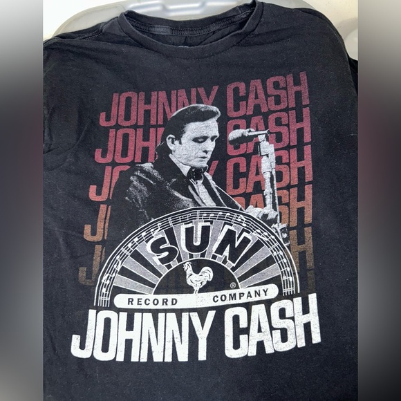 Sun records co Johnny Cash L men’s T shirt black - Picture 6 of 6